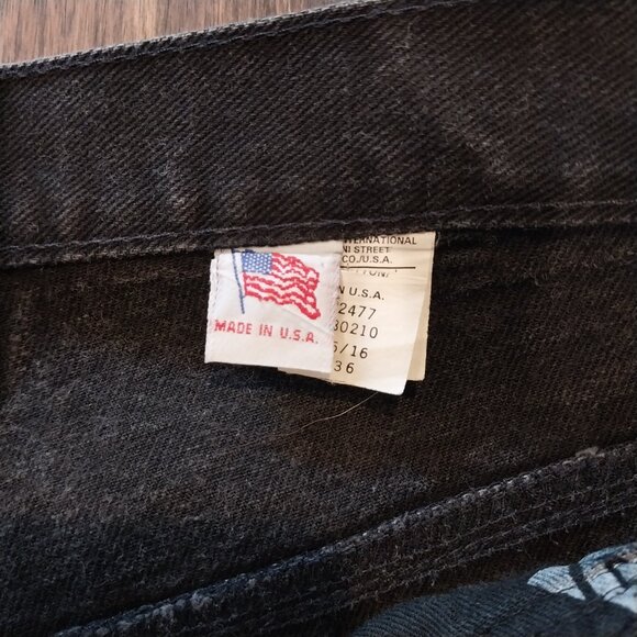 Vintage Rockies Jeans Womens 15/16 Black W31x L35 Tall Yoke Western Cowgirl USA - Picture 6 of 13